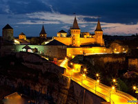 Каменец-Подольский замок на закате